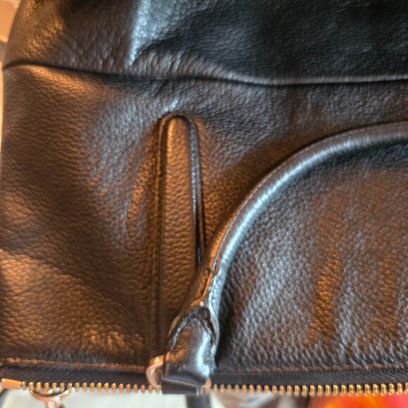 Spacious Coach NYC Borough Bag In Pebbled Black Leather - Ships next day - Picture 13 of 16